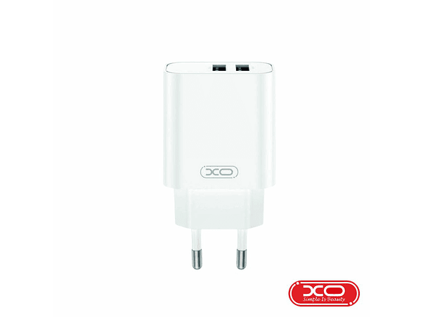 ALIMENTADOR 2X USB-A 2.4A BRANCO XO 1