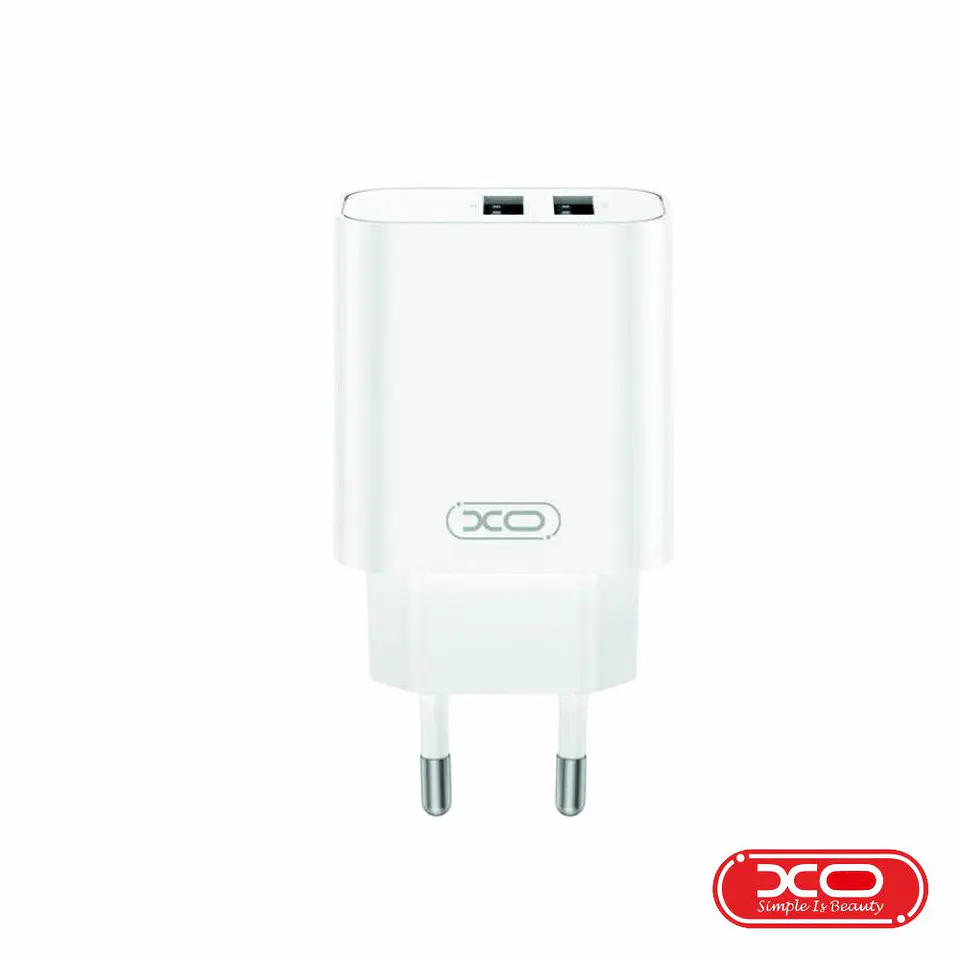 ALIMENTADOR 2X USB-A 2.4A BRANCO XO 1