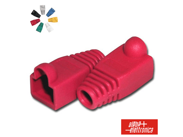 CAPA PROTETORA PARA CONETOR RJ45 VERMELHO 1