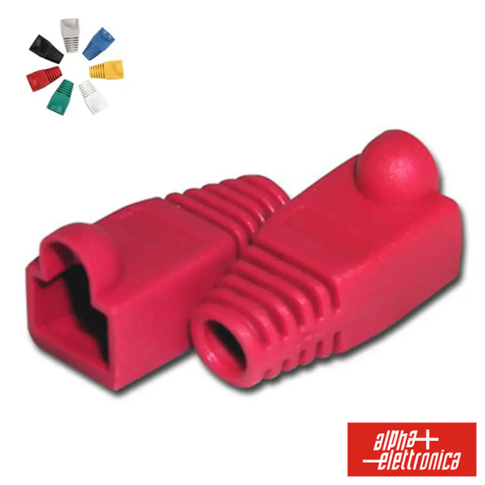 CAPA PROTETORA PARA CONETOR RJ45 VERMELHO 1