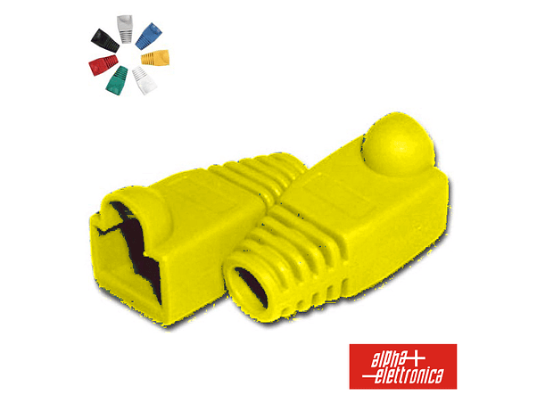 CAPA PROTETORA PARA CONETOR RJ45 AMARELO 1