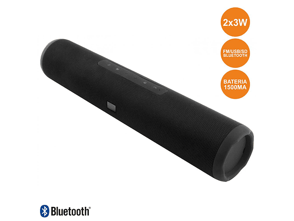 BARRA SOM SEMFIOS USB/BT/FM/SD BATERIA 2X3W 1