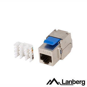 FICHA RJ45 MODULAR 8P8C CAT6A KEYSTONE METÁLICA LANBERG
