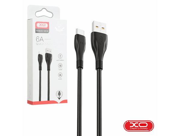 CABO USB-A MACHO / USB-C MACHO 1M PRETO XO 1