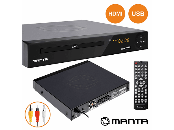LEITOR DVD COM HDMI CABO RCA USB COMANDO MANTA 1