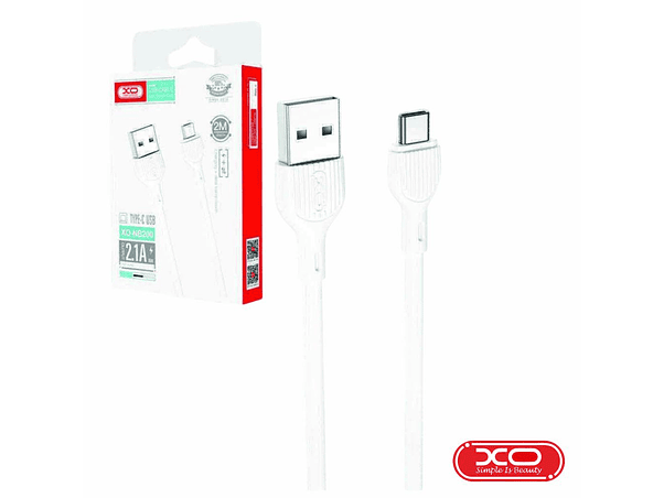 CABO USB-A MACHO / USB-C MACHO 2M BRANCO XO 1