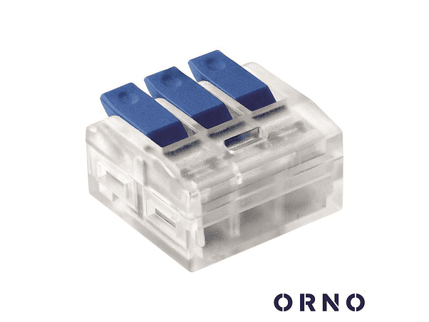 LIGADOR RÁPIDO COM PATILHA 3 CONDUTORES 0.75-4MM² 6X ORNO 1