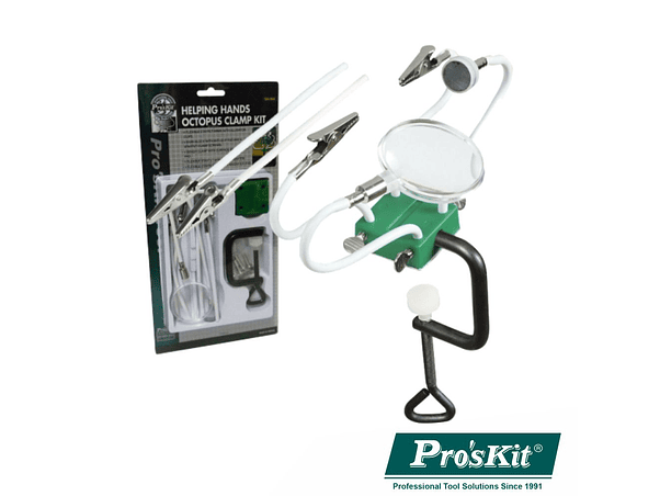 ARMAÇÃO COM GARRAS CROCODILO LUPA BRAÇO MAGNÉTICO PROSKIT 1