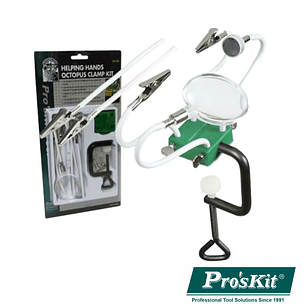 ARMAÇÃO COM GARRAS CROCODILO LUPA BRAÇO MAGNÉTICO PROSKIT