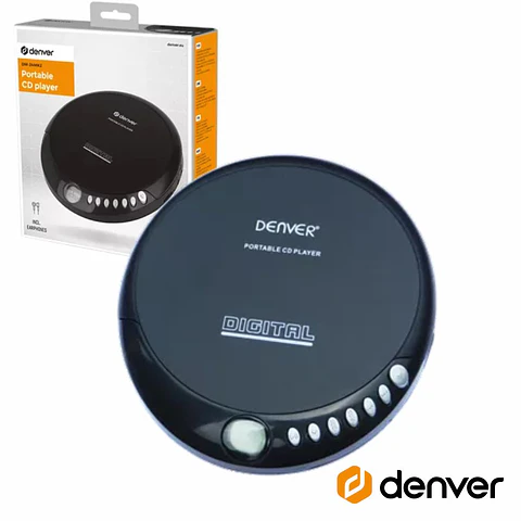 LEITOR DE CD PORTÁTIL DISCMAN DENVER