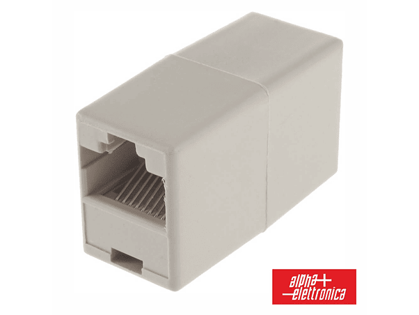 FICHA ADAPTADOR RJ45 8P8C FÊMEA / FÊMEA 1