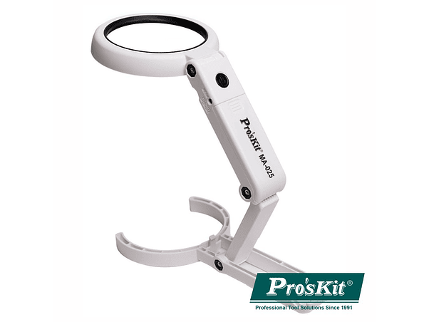 LUPA COM ILUMINAÇÃO 8 LEDS PROSKIT 1