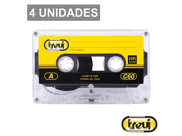 PACK 4 CASSETES 60 MINUTOS TREVI 1