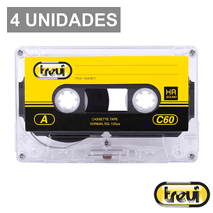 PACK 4 CASSETES 60 MINUTOS TREVI