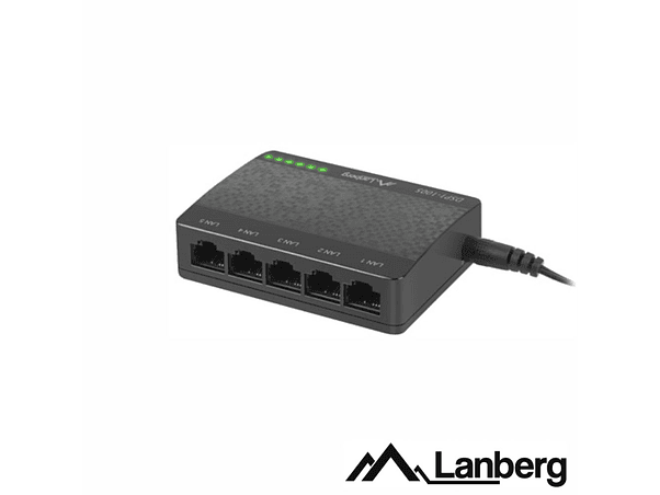 SWITCH DE REDE ETHERNET 1GB/S 5 PORTAS RJ45 LANBERG 1