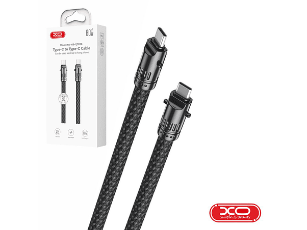 CABO USB-C MACHO PARA USB-C MACHO PD 60W 0.2M XO 1
