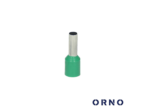 TERMINAL PONTEIRA ISOLADO 6MM 100X VERDE ORNO 1