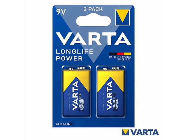 PILHA ALCALINA 2X 9V/6LP3146 LONGLIFE POWER VARTA 1