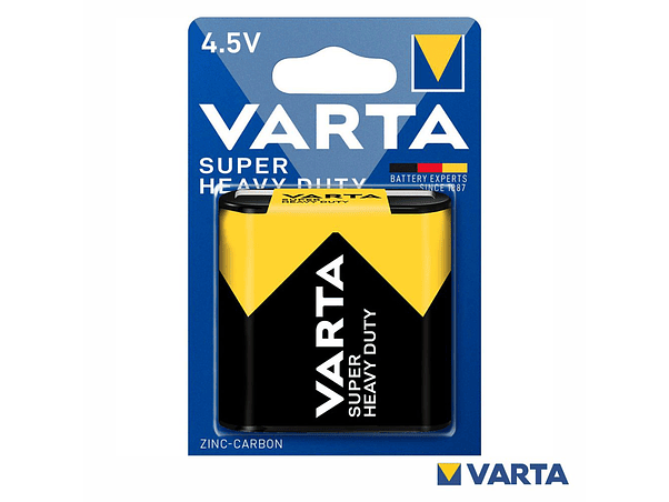 PILHA ZINCO-CARVÃO 4.5V/3LR12 SUPER HEAVY DUTY VARTA 1