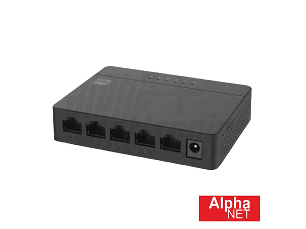 SWITCH DE REDE ETHERNET 5 PORTAS GIGABIT RJ45 ALPHA 1