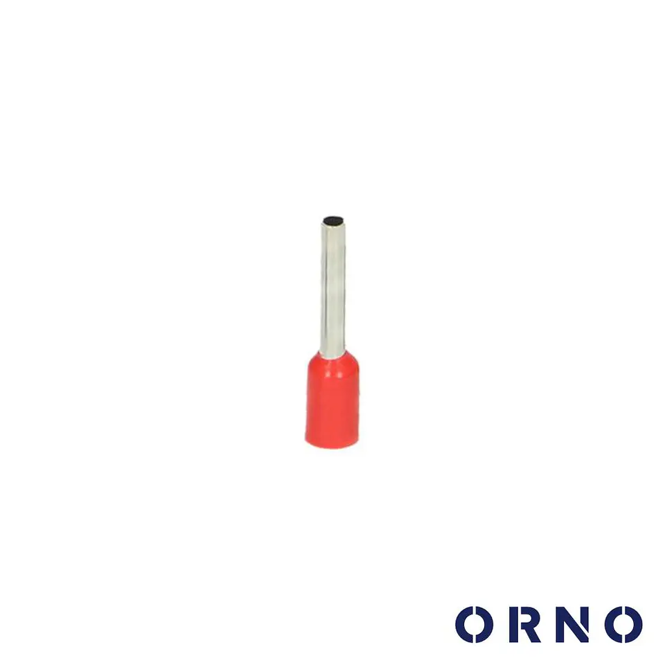 TERMINAL PONTEIRA ISOLADO 1MM 100X VERMELHO ORNO 1