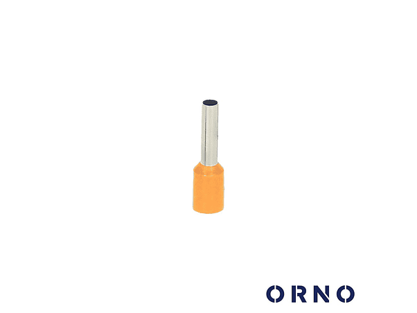 TERMINAL PONTEIRA ISOLADO 4MM 100X LARANJA ORNO 1