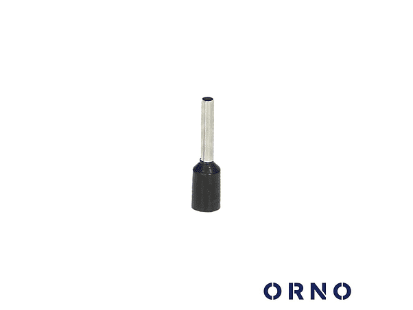 TERMINAL PONTEIRA ISOLADO 0.7MM 100X PRETO ORNO 1