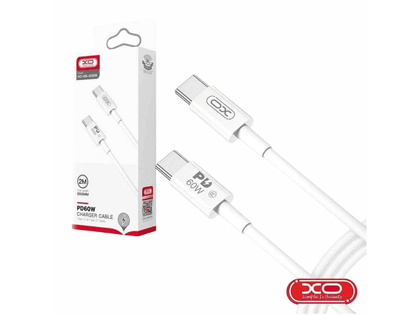 CABO USB-C MACHO / USB-C MACHO 2M PD 60W XO 1