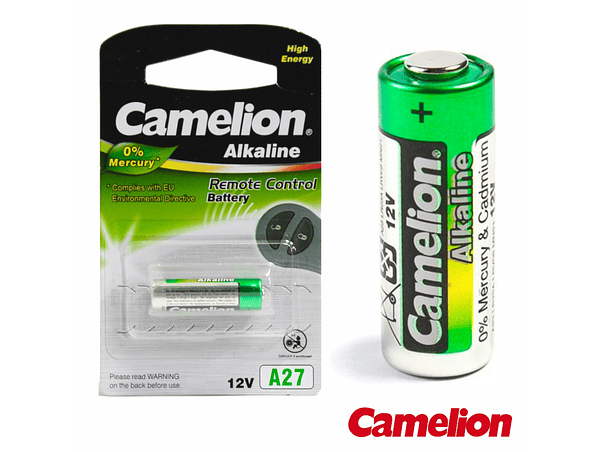 PILHA ALCALINA A27/LR27A 12V BLISTER CAMELION 1
