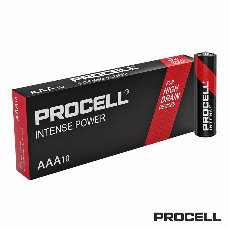 PILHA ALCALINA LR03/AAA MX2400 1.5V10X INTENSE POWER PROCELL 1