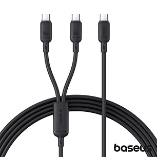CABO 1X USB-C / 2X USB-C 100W 1.5M PUDDING BASEUS
