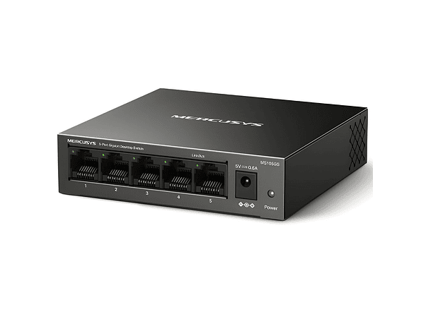 SWITCH DE REDE POE ETHERNET 1GB/S 5 PORTAS RJ45 1