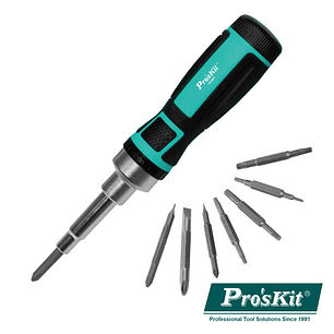 CONJUNTO DE CHAVE ROQUETE COM 7 PONTAS DUPLAS PROSKIT