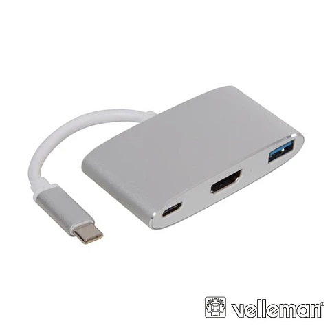HUB USB-C PARA USB-A / HDMI / USB-C VELLEMAN