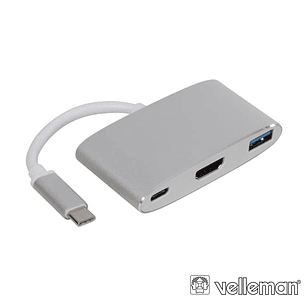 HUB USB-C PARA USB-A / HDMI / USB-C VELLEMAN