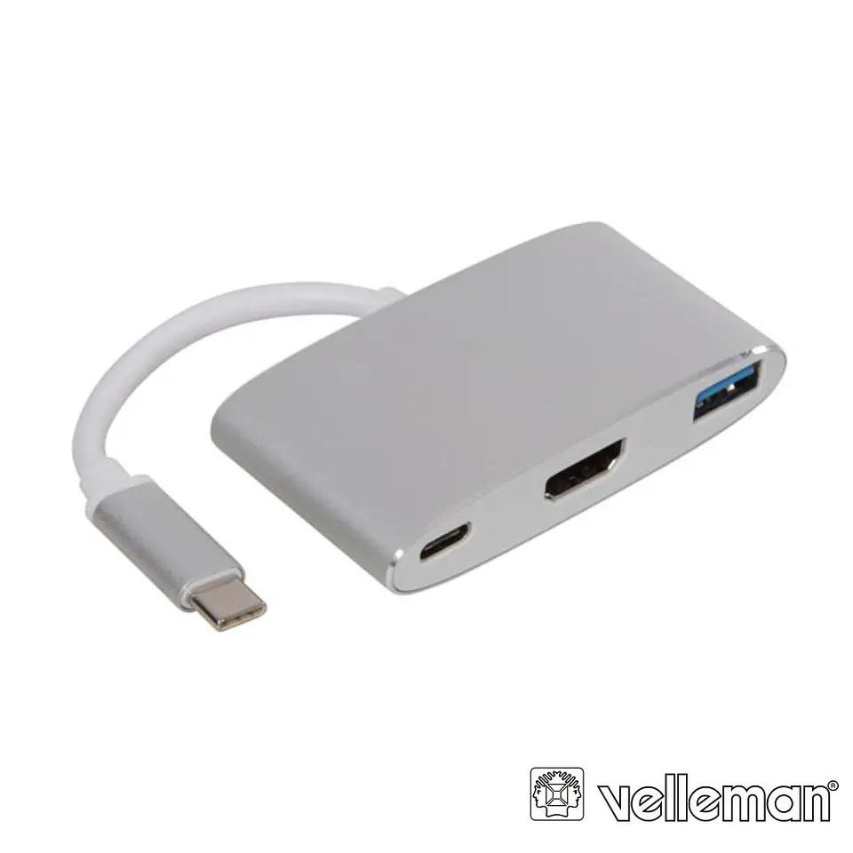 HUB USB-C PARA USB-A / HDMI / USB-C VELLEMAN 1
