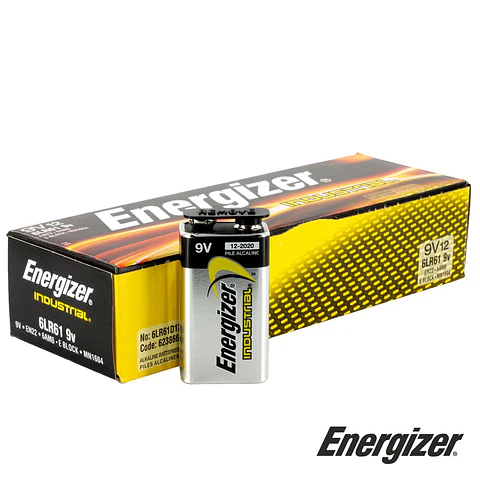 PILHA ALCALINA 9V/6LR61 12X INDUSTRIAL ENERGIZER