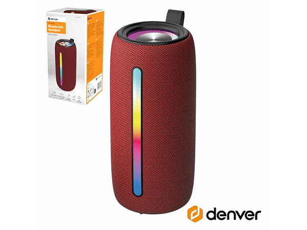 COLUNA BLUETOOTH PORTÁTIL RGB TWSEMBAT/SD/MP3/USB DENVER 1