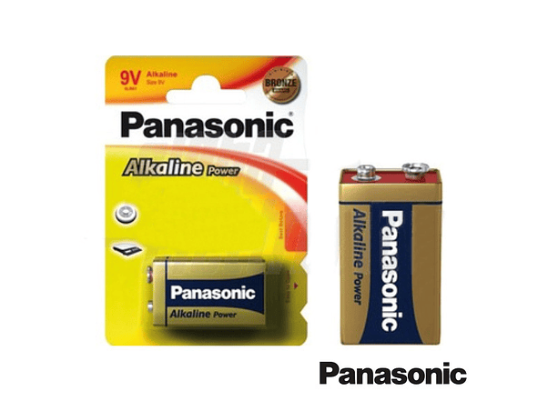 PILHA ALCALINA 9V/6LR61 BLISTER PANASONIC 1