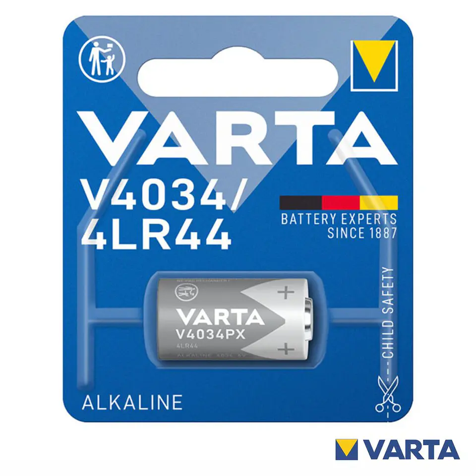 PILHA ALCALINA 4LR44 6V 100MA BLISTER VARTA 1