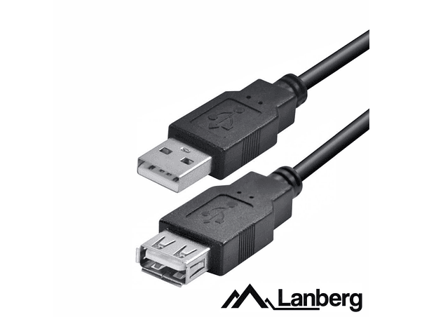 CABO USB-A 2.0 MACHO / USB-A FÊMEA 5M LANBERG 1