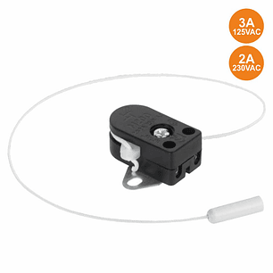 INTERRUPTOR DE PASSAGEM SPST ON-OFF COM CORDA 2A 250V