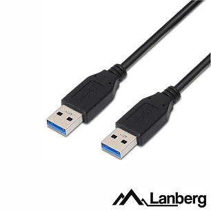 CABO USB-A 3.0 MACHO / USB-A MACHO 0.5M LANBERG