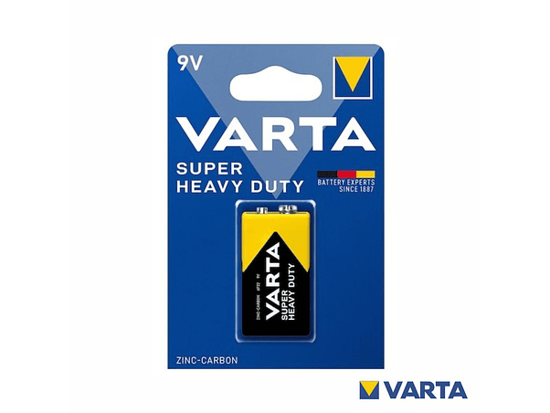 PILHA ZINCO-CARVÃO 9V/6R6 VARTA 1