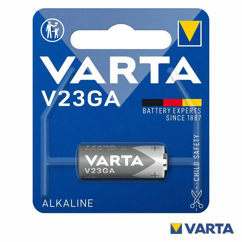 PILHA ALCALINA A23/LR23A 12V BLISTER VARTA 1