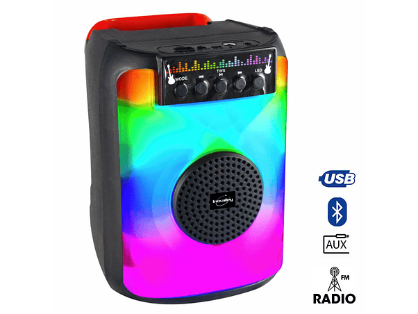 COLUNA BLUETOOTH PORTÁTIL 40W BT/USB/AUX/FM 1