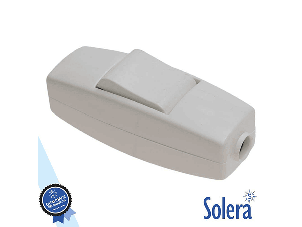 INTERRUPTOR DE PASSAGEM BIPOLAR 2A 250V BRANCO SOLERA 1