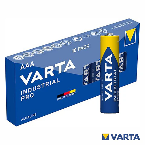 PILHA ALCALINA LR03/AAA 1.5V 10X INDUSTRIAL VARTA