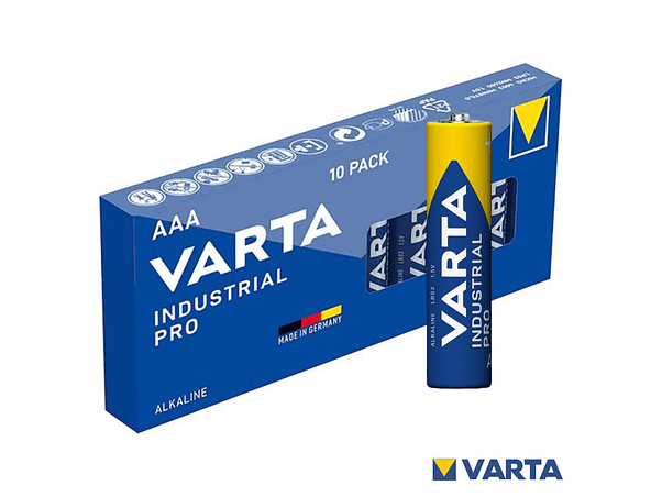 PILHA ALCALINA LR03/AAA 1.5V 10X INDUSTRIAL VARTA 1