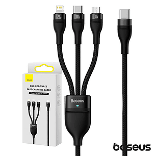 CABO USB-C PARA MICROUSB/USB-COMLIGHTNING MACHO 1.5M 100W